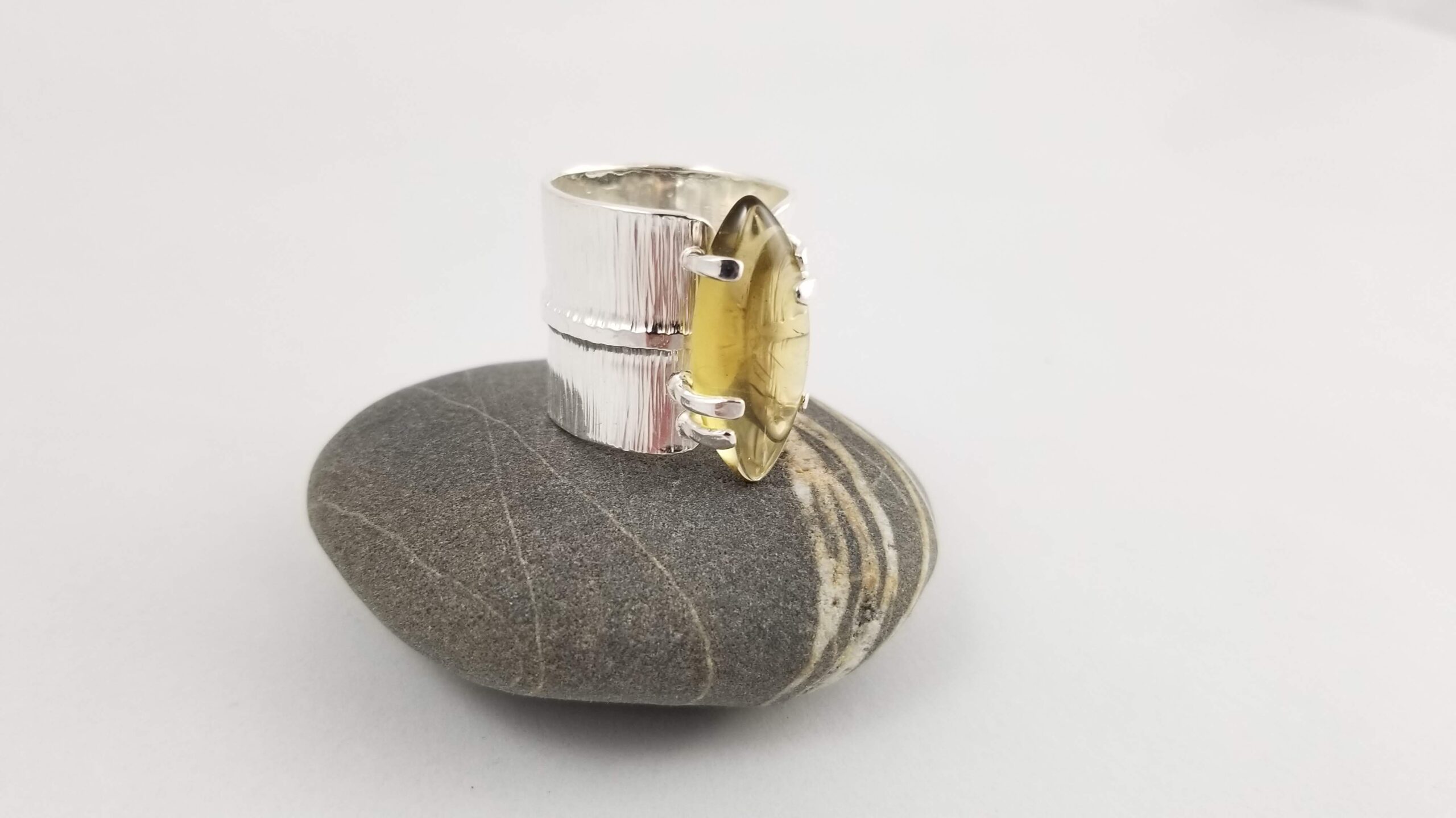 Sterling silver citrine ring