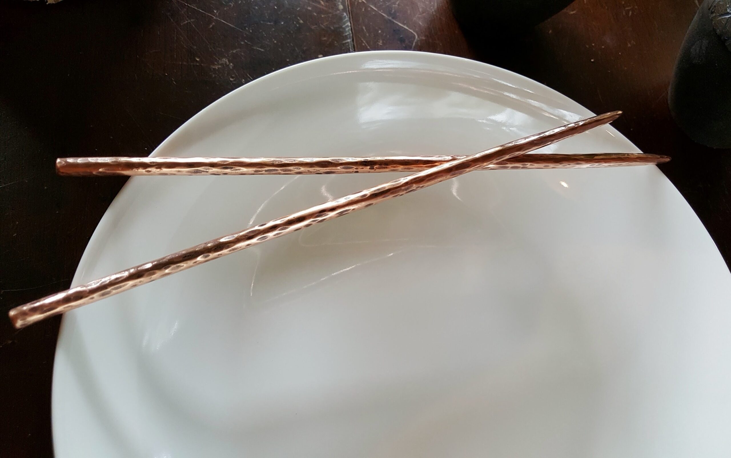 Copper chop sticks
