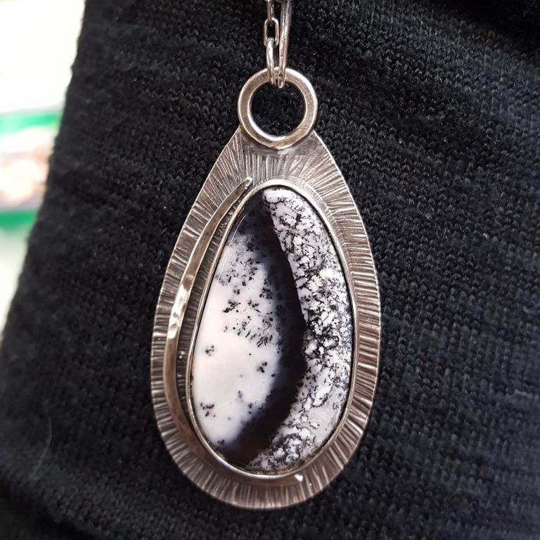 a closeup view of the pendant