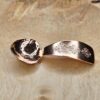 Rustic Copper Condiment Spoon - Slavic Folk Symbol of the Eight-Pointed Star
