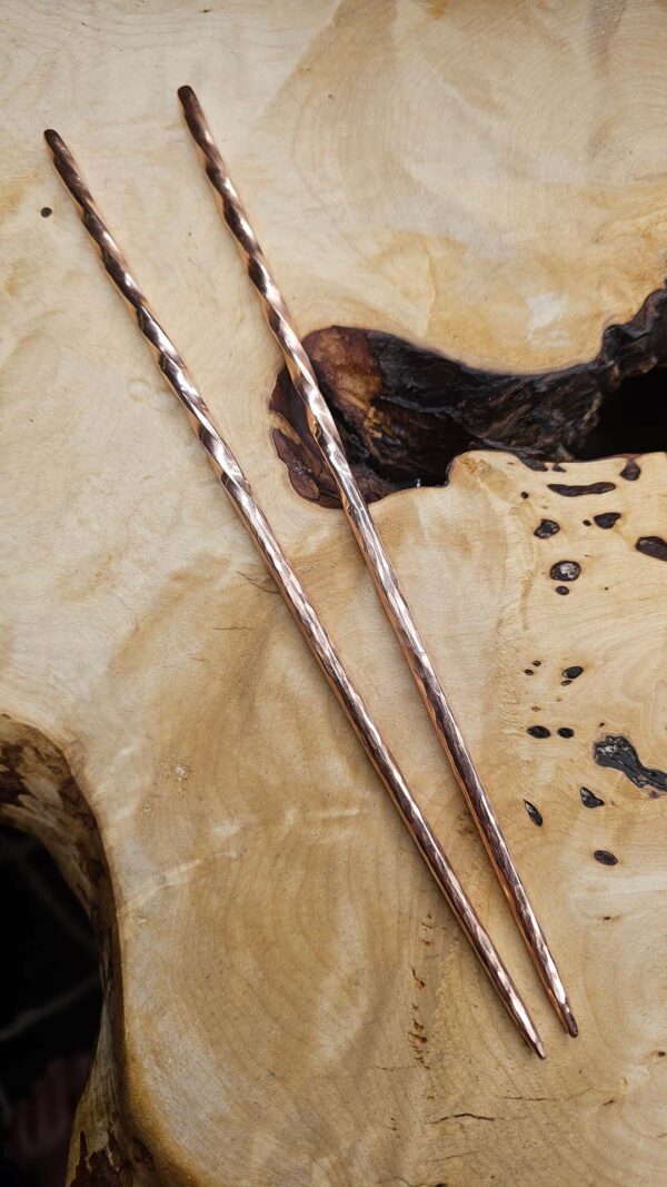 RusticChopsticks-Full-9x16-opt The Twisted Copper Chopsticks on a wood background