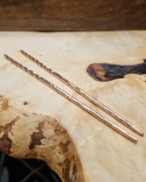 Twisted Copper Chopsticks (Narrow)